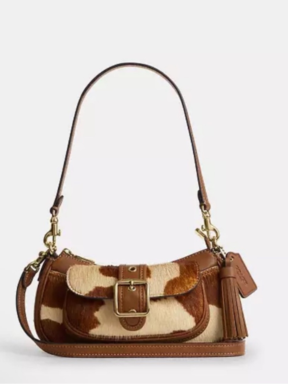 NWT Coach! Ashton Mini Shoulder Bag
In Haircalf With Cow Print